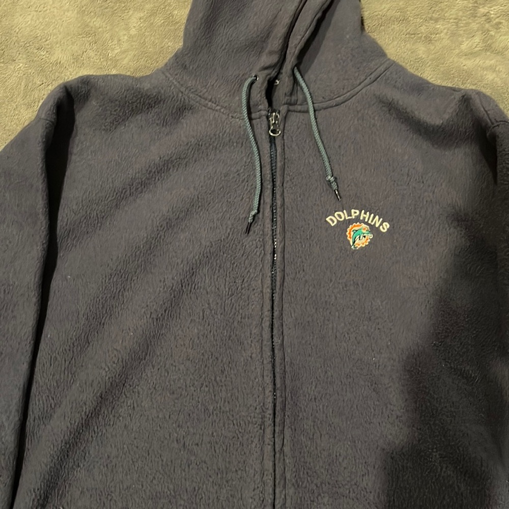 Miami Dolphins zip up hoodie